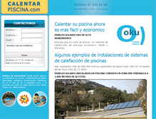 Tablet Screenshot of calentarpiscina.com